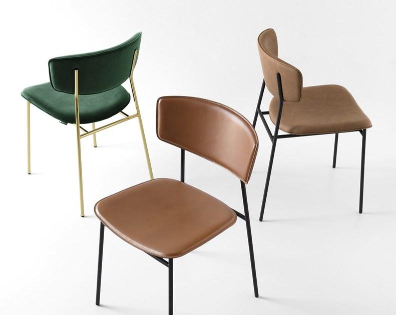 Calligaris Мягкое кожаное кресло Fifties sun-id-1450203 - Вид №1