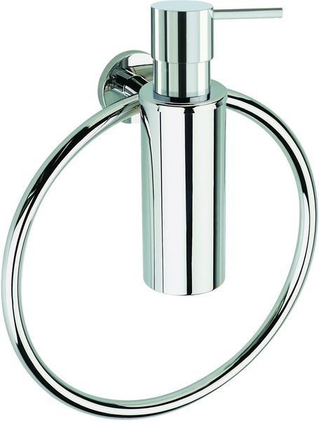 ME79D(08) Stil Haus Medea, полотенцедержатель - кольцо + металлический дозатор, цвет хром