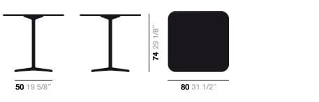 Квадратный стол со спицами Arper Fred ARCH-00037684 - Вид №5