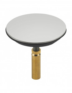 042200 000 01  Обратный клапан для слива ванны, Д. 44,5 мм, нержавеющая сталь Valentin Хром