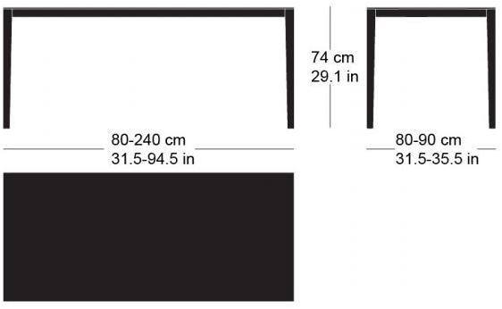 horgenglarus Прямоугольный кухонный стол из массива дерева  T-1610  - Вид №2