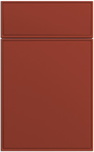 Фасады для кухни Модерн Фрезеровка «Сканди» 502 Берлинский красный