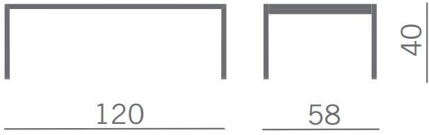 Kastel Низкий прямоугольный журнальный столик из меламина Kaleox Kkk5n - Вид №3