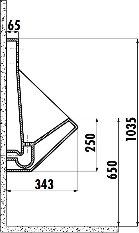 TP640-00CB00E-0000 Писсуар сенсорный TP640 Creavit  - Вид №1