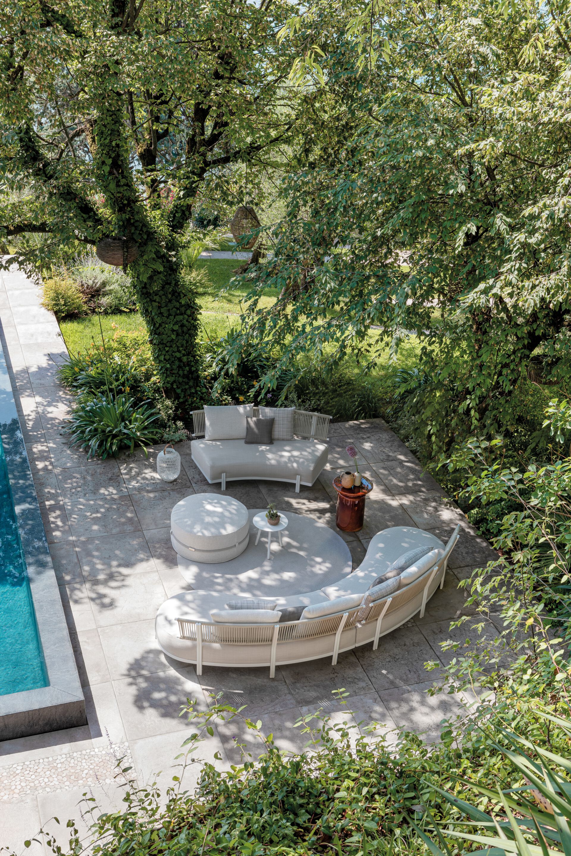 2-местный изогнутый тканевый садовый диван Atmosphera Лотос ARCH-00055092 - Вид №7