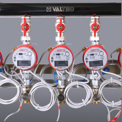 VT.GPA.05S04.L2 Узел этажный для поквартирного учета тепловой энергии с автоматическим регулятором перепада давлений Valtec 3/4", 2 вых., ввод слева  - Вид №3