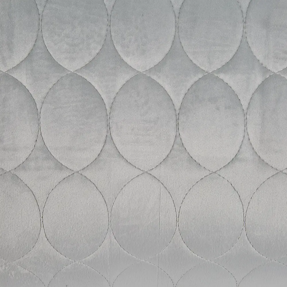 Покрывало Овалы 220x240 см, велюр, цвет серебро Бельвита STLM-2106328 - Вид №1