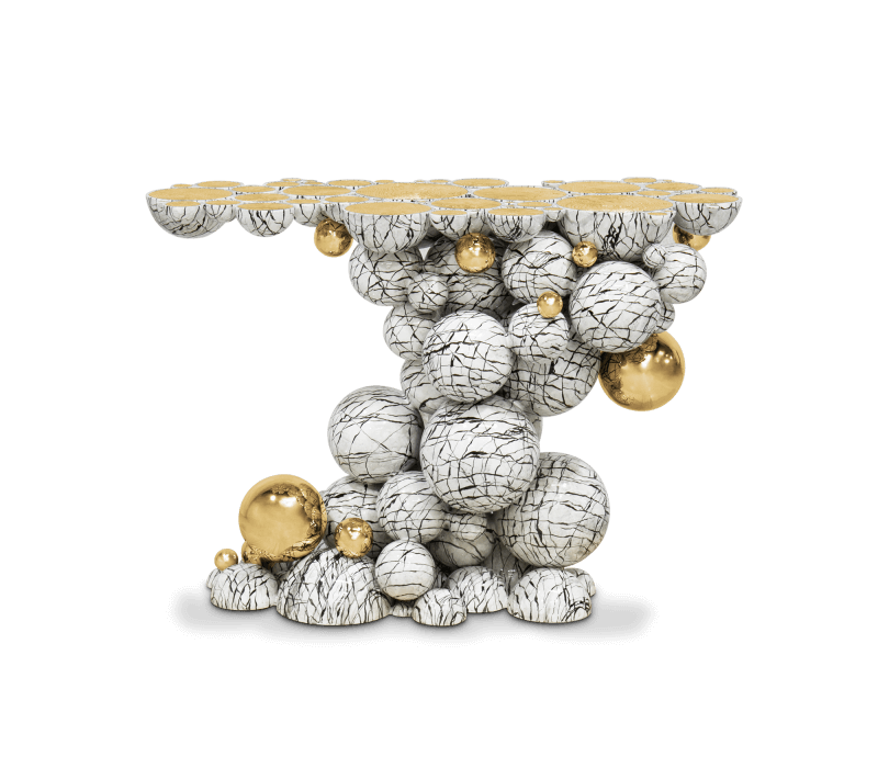 0-110 Консоль Newton из искусственного мрамора Boca Do Lobo  - Вид №8