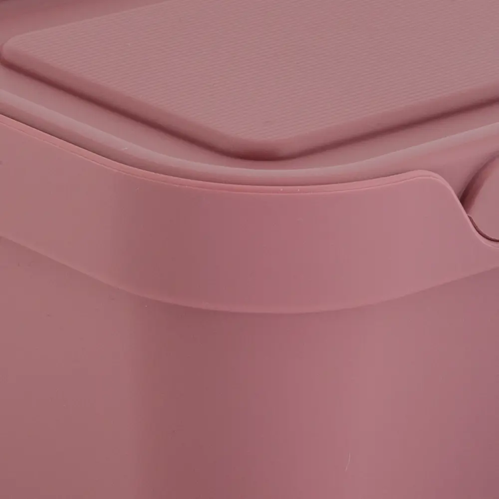 Ящик LUXE с крышкой 19x13x11 см 1.9 л пластик цвет розовый БЫТПЛАСТ STLM-2139852 - Вид №4