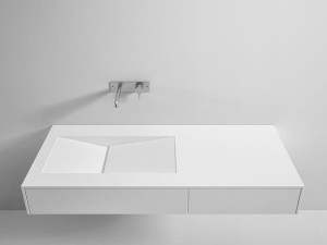 Подвесная раковина Corian® с ящиками