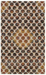 I + I Прямоугольный оптический коврик из шерсти и хлопка Pop classic C 52a1 - c 52a2