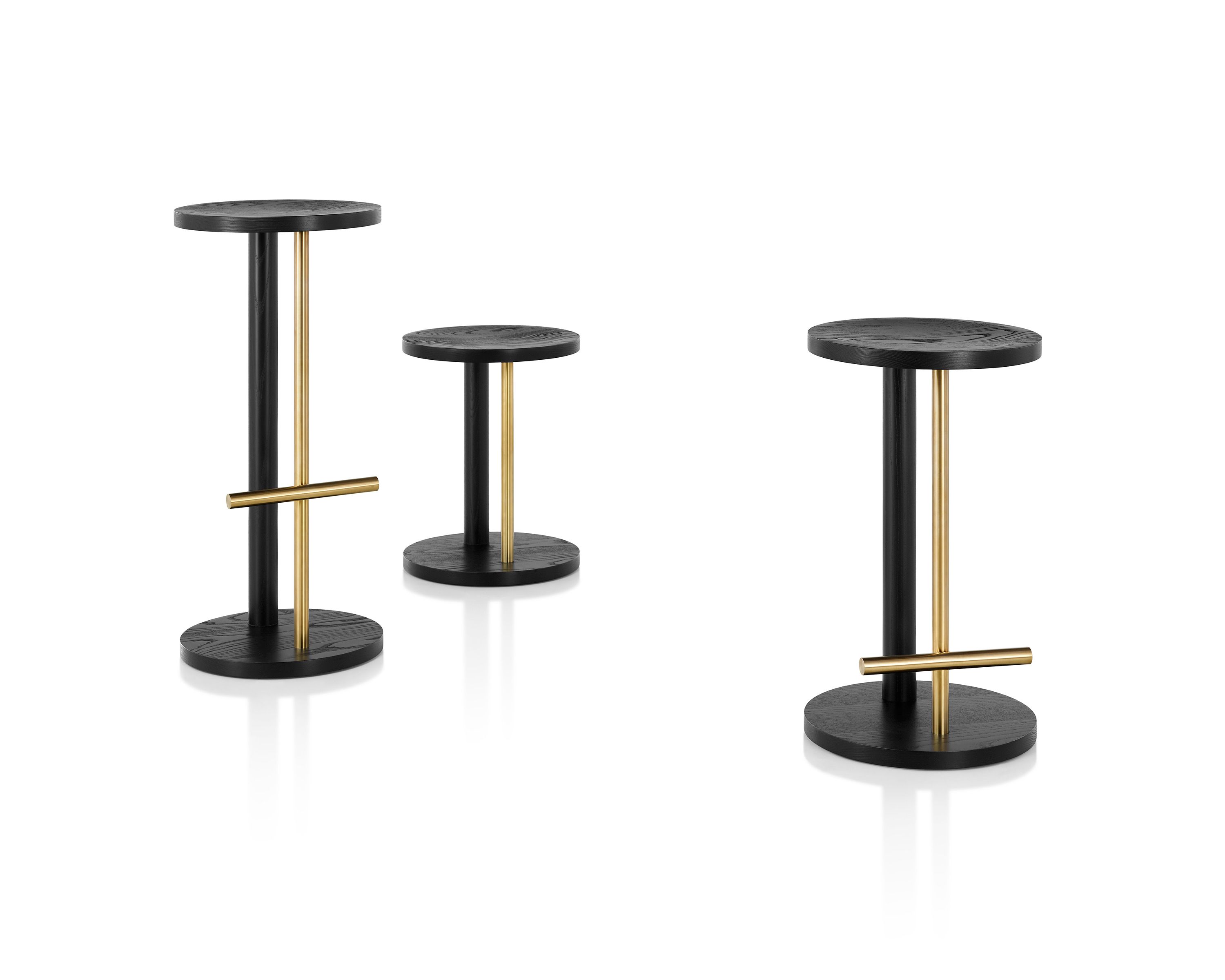 Деревянный табурет с подставкой для ног Herman Miller ARCH-00068484 - Вид №9