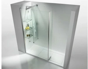 VISMARAVETRO Раздвижная перегородка из закаленного стекла с полками и крючками Complementi