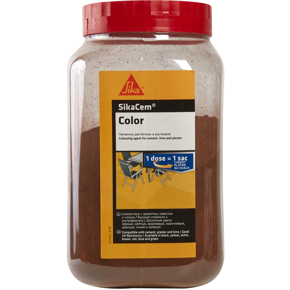 Краситель для бетона и смесей Sika SikaCim Color, 0.7 кг, цвет коричневый STLM-2041345