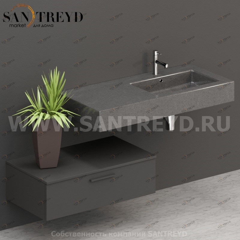 T09052CF2 Столешницы для использования в сочетании с тумбами и открытыми тумбами 90 см коричневая Globo ARREDO WOOD Италия Ceramica Globo