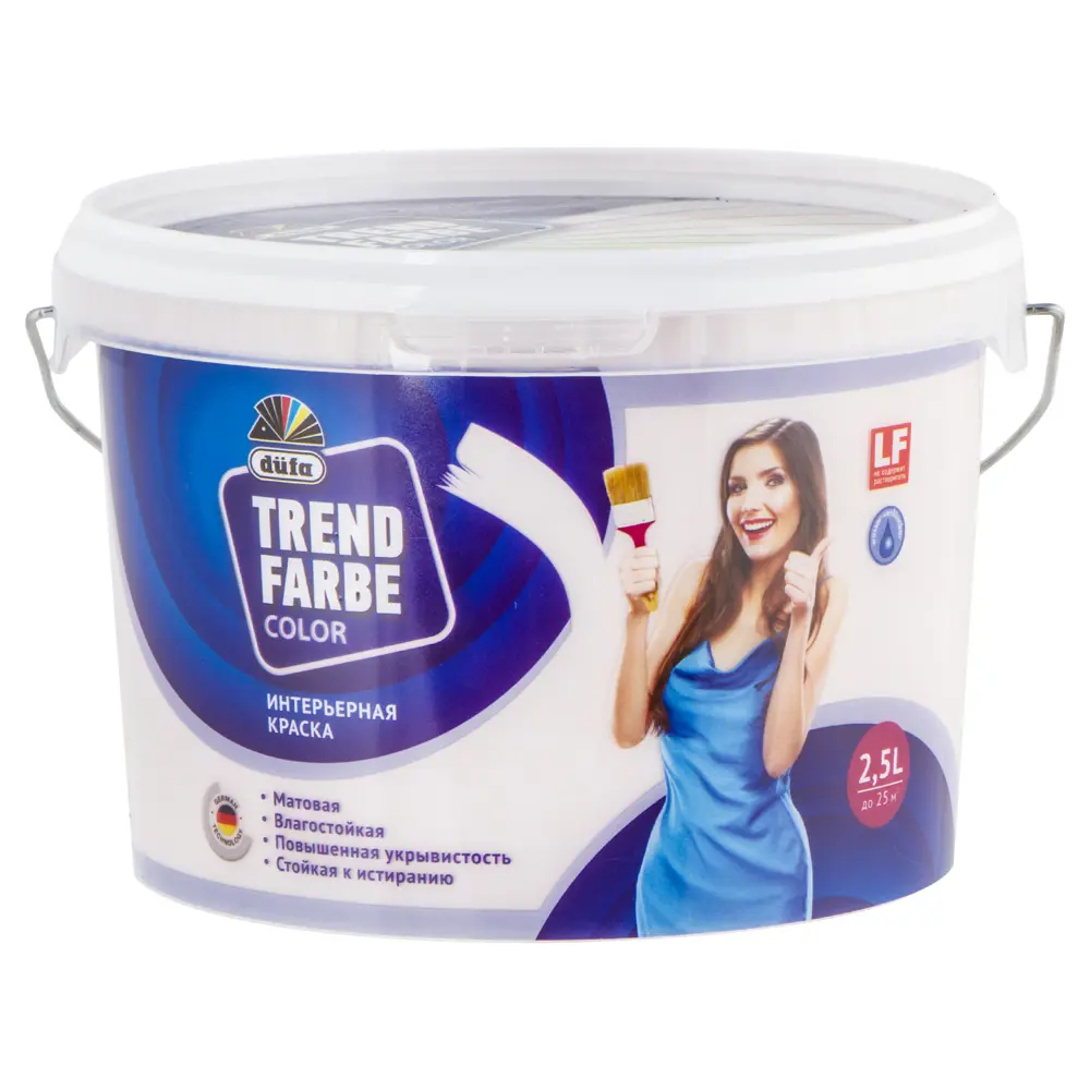 Краска водно-дисперсионная Trend Farbe цвет фламинго 2.5 л Dufa STLM-2208350 - Вид №1
