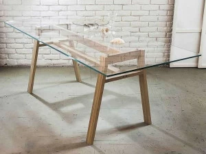 IFT Прямоугольный стол из закаленного стекла