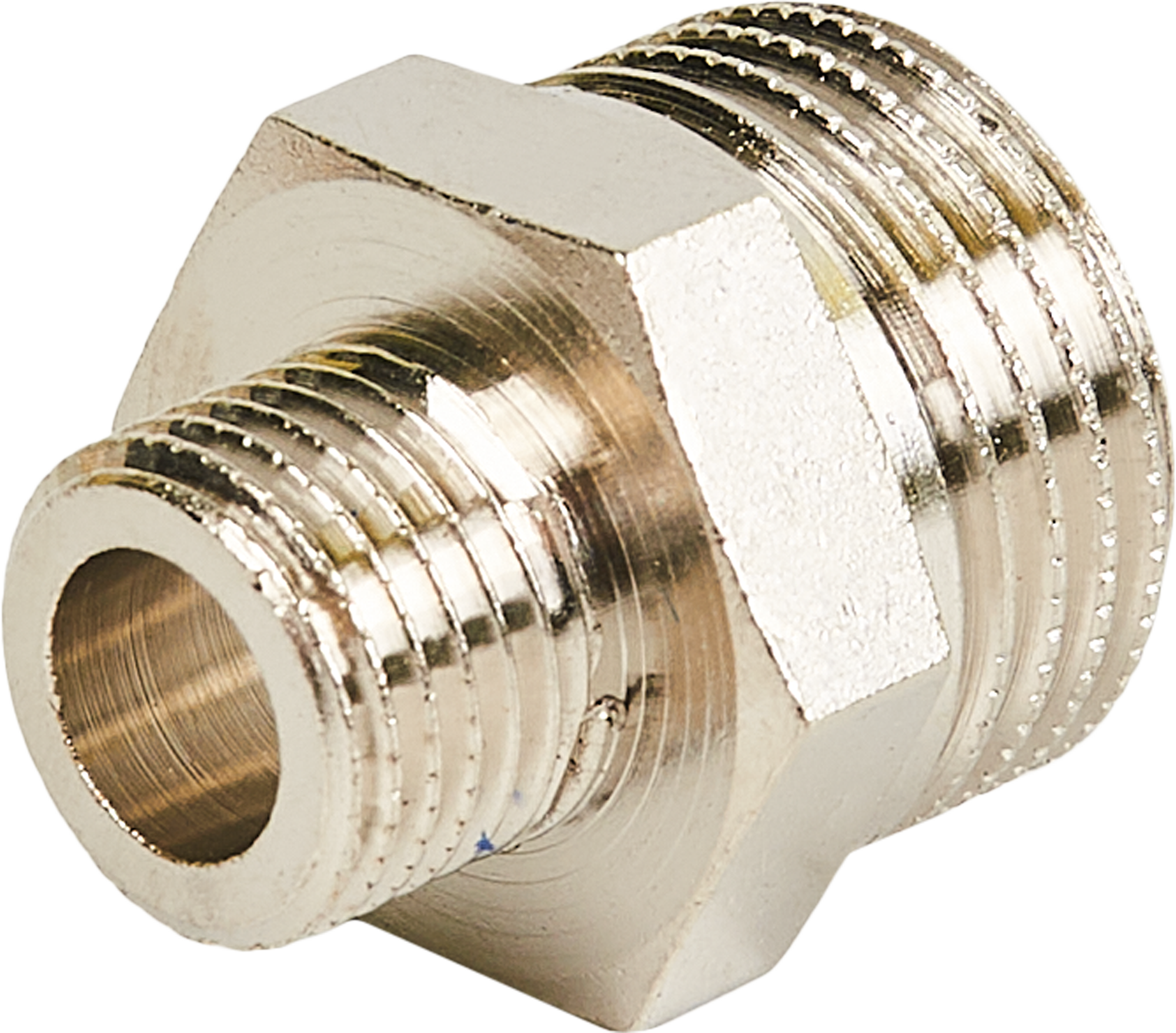 Ниппель STOUT 1/2"x1/4" никелированная латунь для водопровода 83671406 STLM-0043293