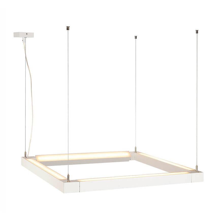 Подвесной светильник белый SLV Open Grill Double Twist 1001296 SLV ДИЗАЙНЕРСКИЕ, OPEN GRILL 00-3889760 Белый  - Вид №1