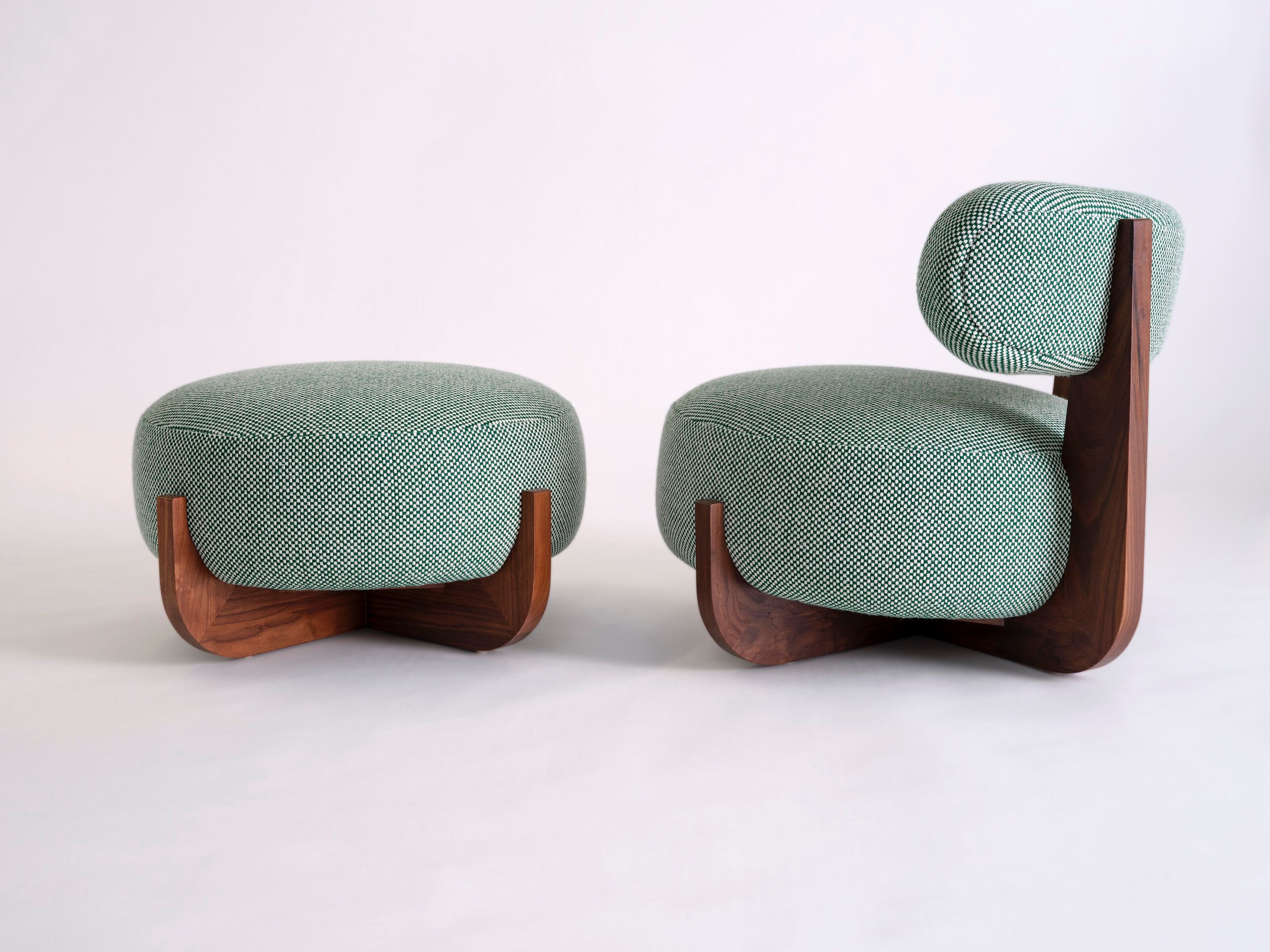 Круглый пуф из ткани Phase Design Ziba ARCH-00082258 - Вид №1