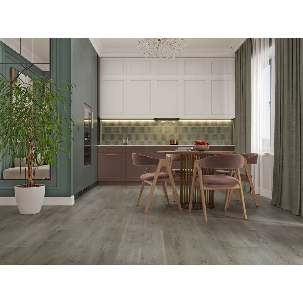 SPC плитка Kreaforta Дуб Аксай - напольное покрытие премиум-класса 89396948 STLM-1569118 - Вид №5