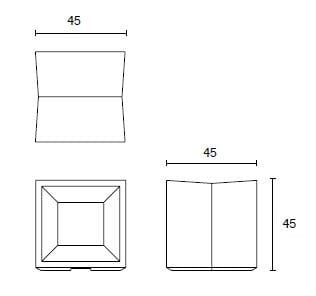 Бетонное наружное сиденье SIT Плоская ARCH-00051872 - Вид №3