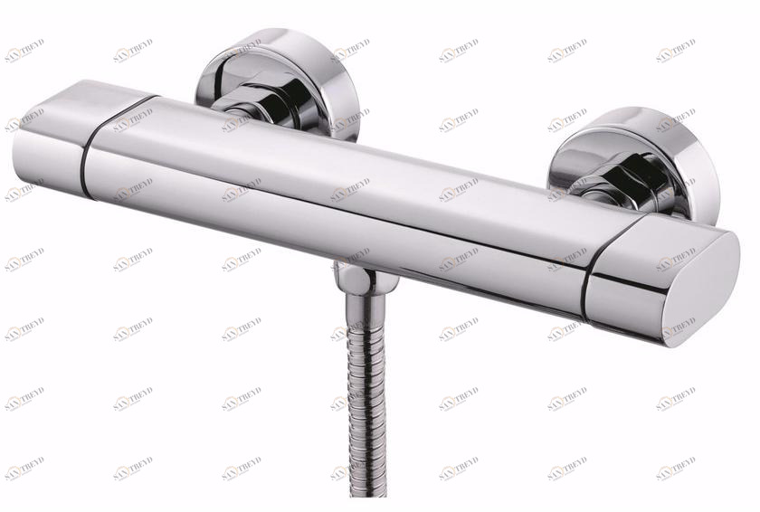 JUSTIME Смеситель для душа на 2 отверстия из хромированной латуни Perfecto 6920-93-80cp