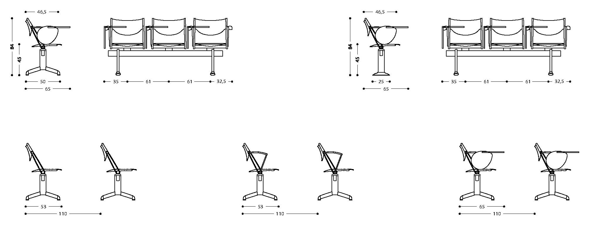 Сиденье на деревянном брусе с откидным сиденьем LAMM Conpasso ARCH-00052026 - Вид №5