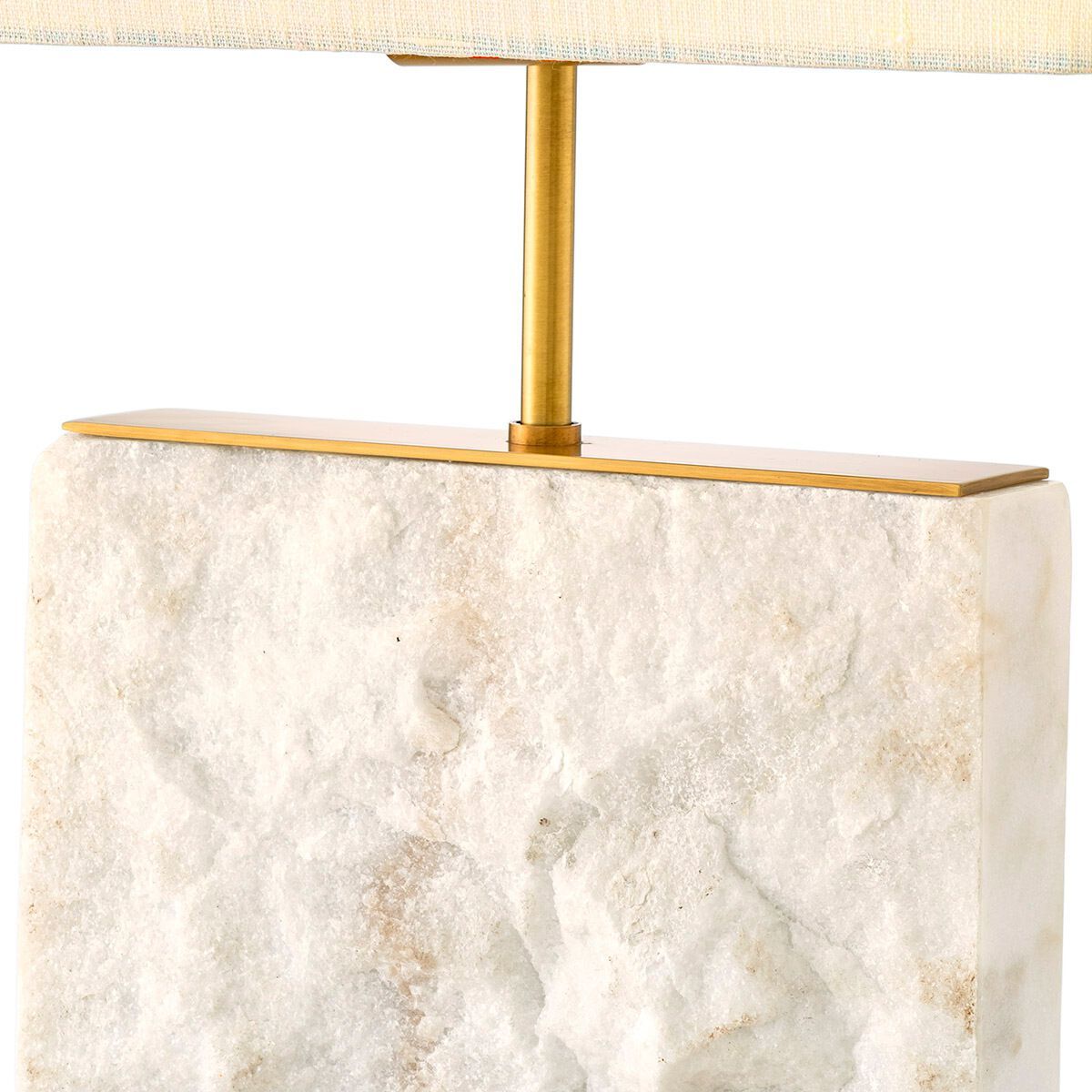 Настольная лампа из мрамора и льна Eichholtz NEWTON S ARCH-00077177 - Вид №2