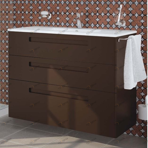 Avila Dos Тумба с раковиной PLUS 100 (3 ящика) Color 44 Paris Essentials 27013100120383N44