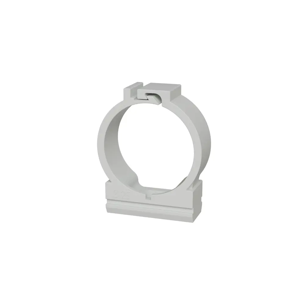 Держатель для труб LEXMAN с защелкой D25 мм серый (10 шт) 88460844 STLM-1108272