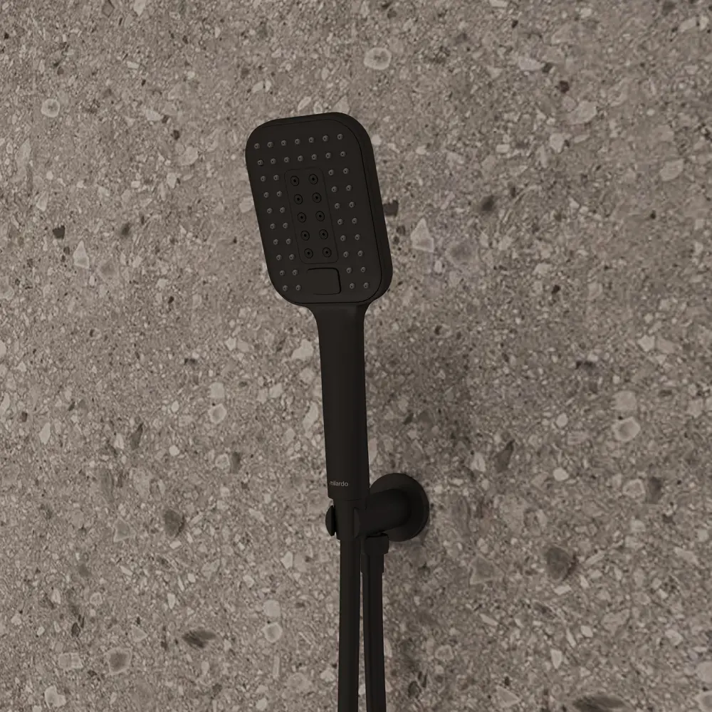 Подключение для душевого шланга Milardo Dale DALBL00M62 цвет черный матовый STLM-2025111 - Вид №7