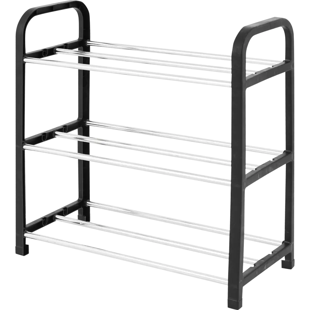 Этажерка для обуви Trinity 42x40x19 см 3 полки пластик черный 86153918 STLM-2083755 Santreyd  - Вид №1