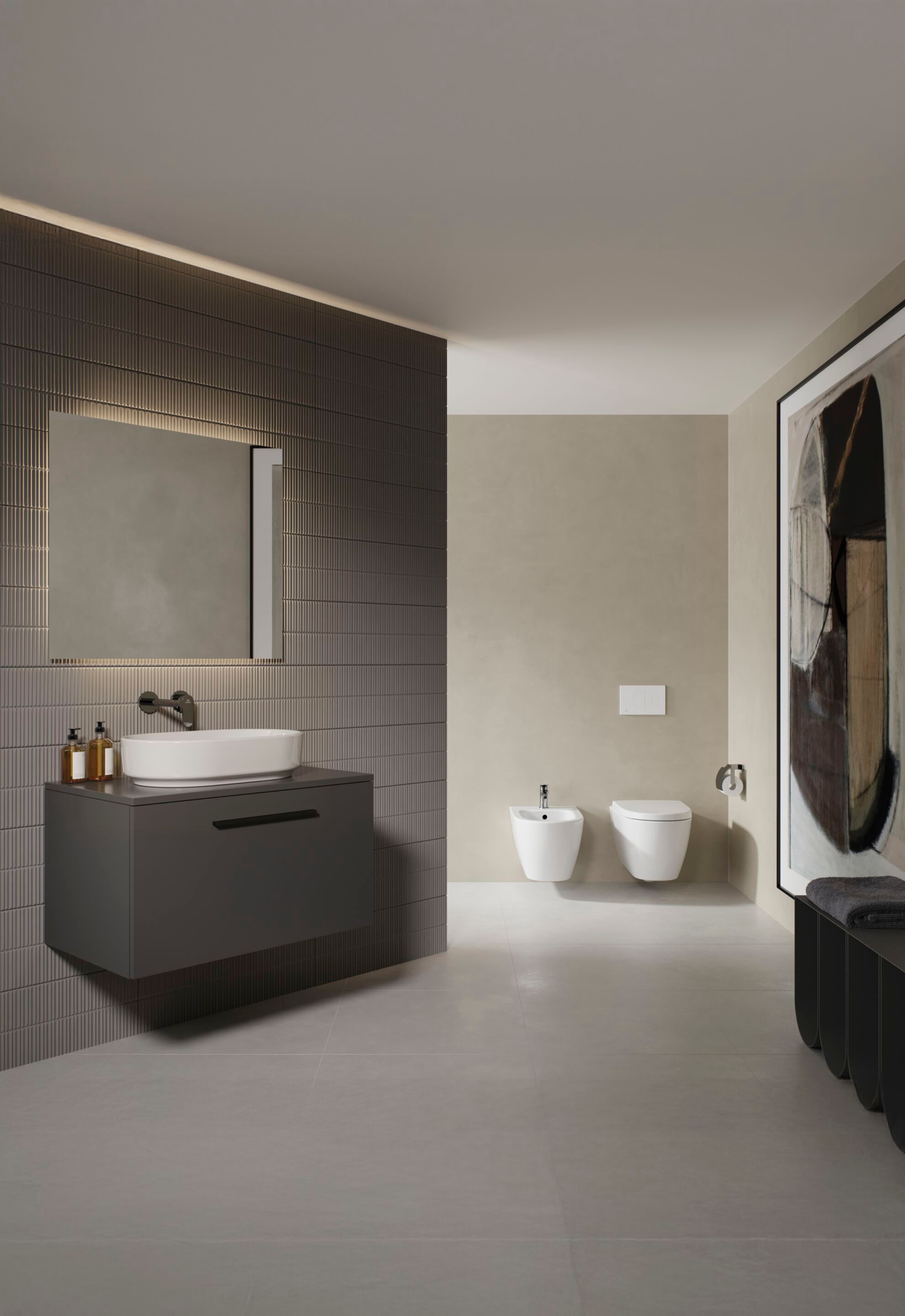 Керамическая столешница овальная раковина Ideal Standard I. life O ARCH-00011419