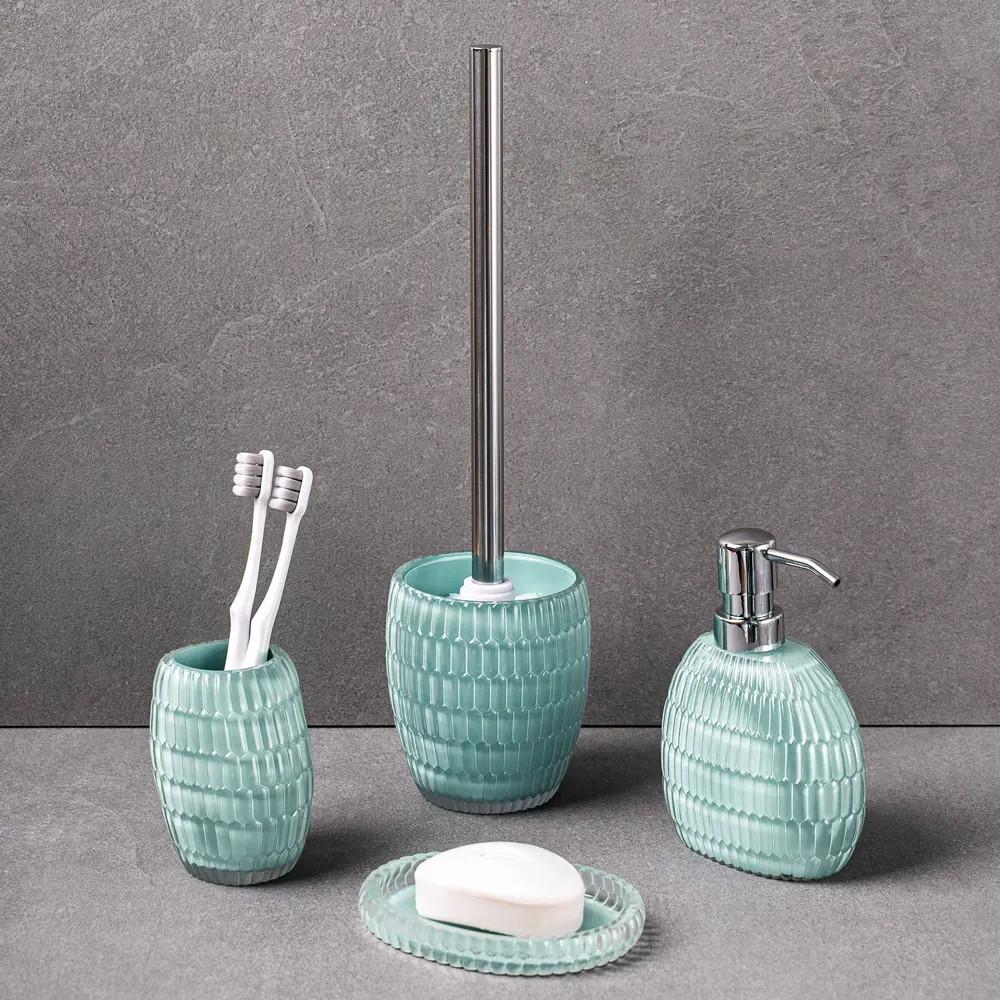 Дозатор для жидкого мыла Verran Aurora полирезин цвет зеленый STLM-2211942 - Вид №4