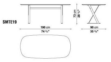 Maxalto Прямоугольный стол со столешницей из МДФ Pathos sun-id-1494695 - Вид №5