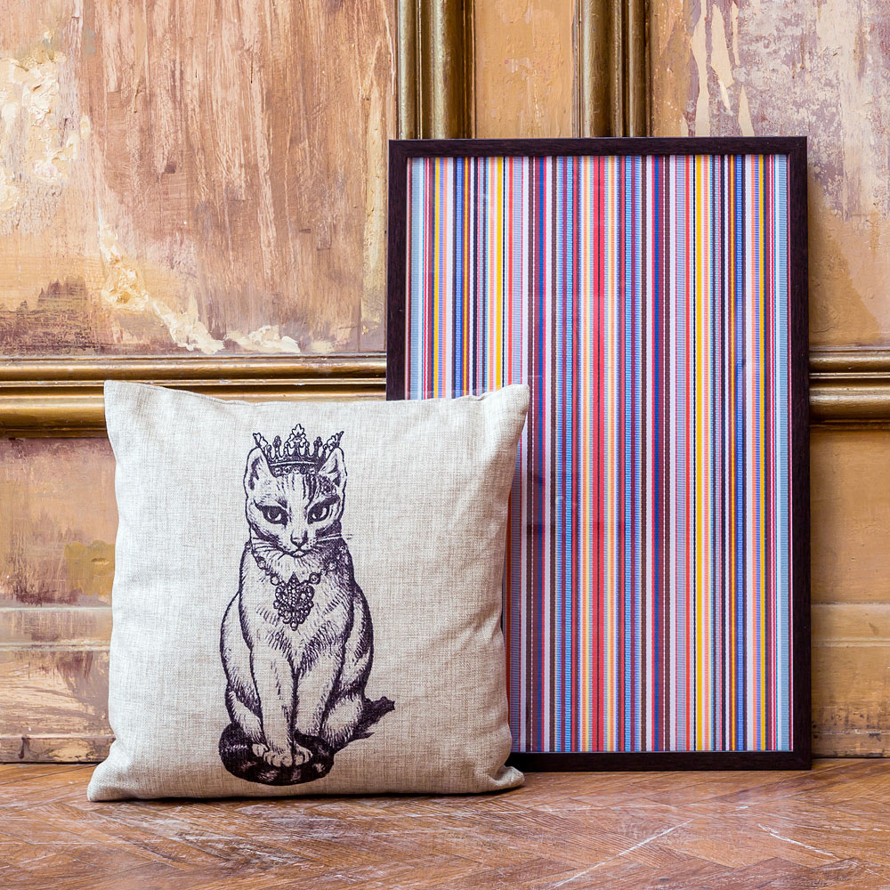 2718863 Интерьерная подушка «Старинная гравюра», версия 23 Object Desire  - Вид №3