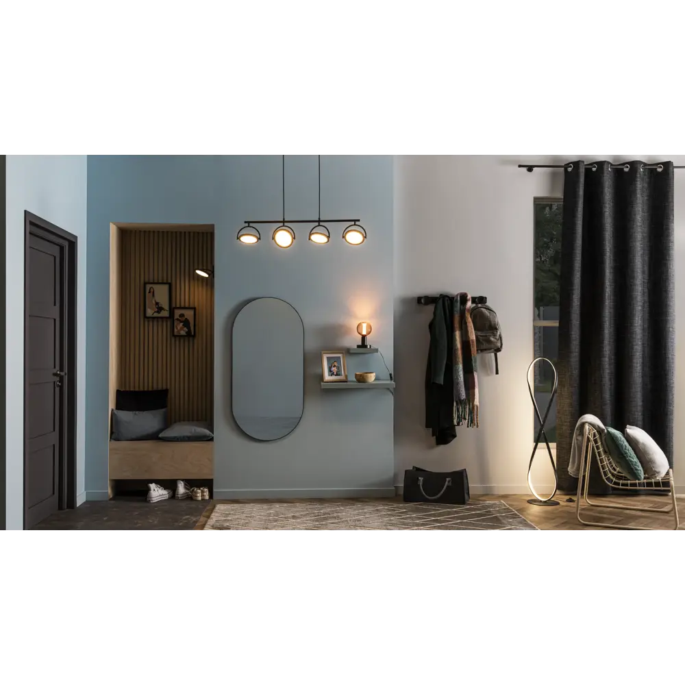 Зеркало декоративное Inspire Oblong 60x120 см цвет черный 84121546 STLM-2052769  - Вид №13
