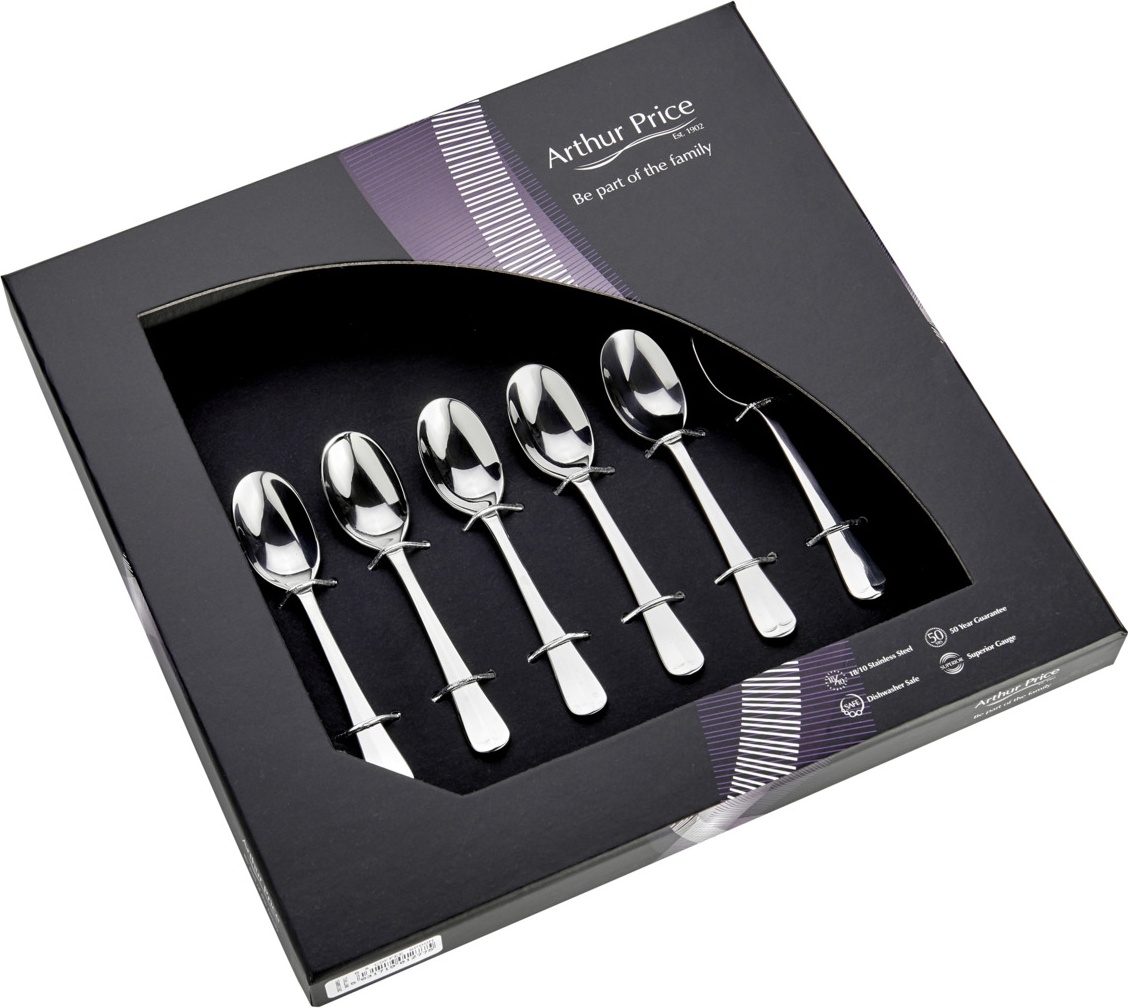 10602162 Arthur Price Набор кофейных ложек Arthur Price "Рэттейл", 6шт, п/к Сталь 18/10 