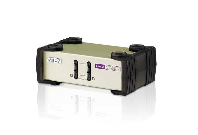 CS82U Cubiq 2 port usb & ps/2 kvm switch ATEN Santreyd  - Вид №2