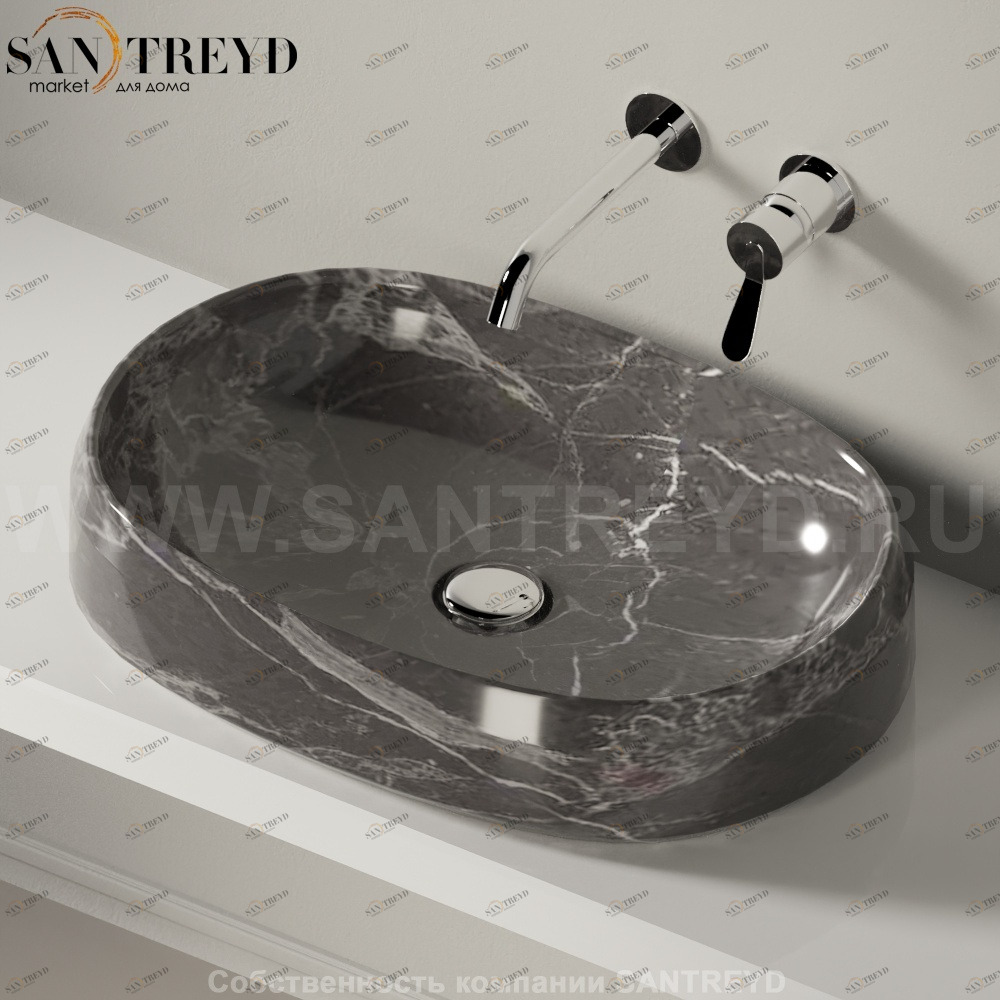 ACER1074GC Накладная раковина на столешницу  овальная Agape Lariana