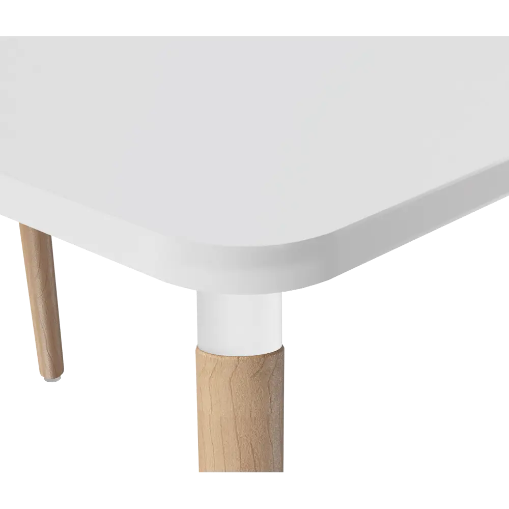 Стол обеденный Сенатор Т1 116x76x76 см прямоугольник дерево цвет светлое дерево/белый Santreyd STLM-2153668 - Вид №5
