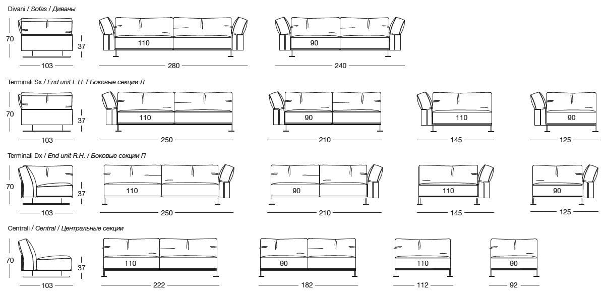 Кожаный угловой диван Longhi Loveluxe 2019-Rhythm collection ARCH-00071061 - Вид №4