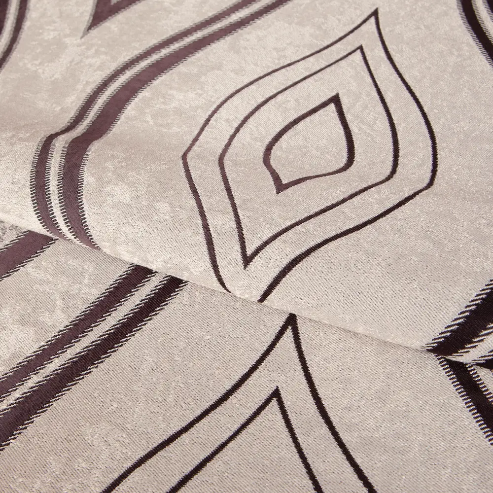 Ткань димаут «Витражный», 280 см, вензель, цвет венге ТОРГОВЫЙ ДОМ ТЕКСТИЛЬ STLM-2094052