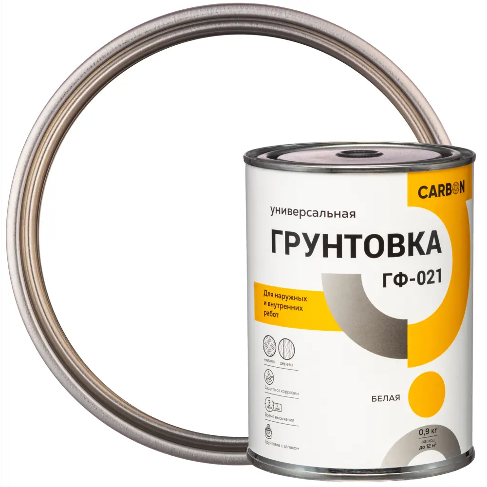 Грунтовка ГФ-021 Carbon белая 0.9 кг 82746288 STLM-2166990 
