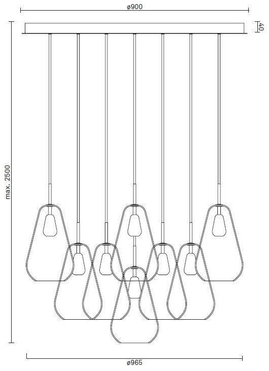 Nuura Подвесной светильник из дутого стекла Anoli 01130122 - Вид №1