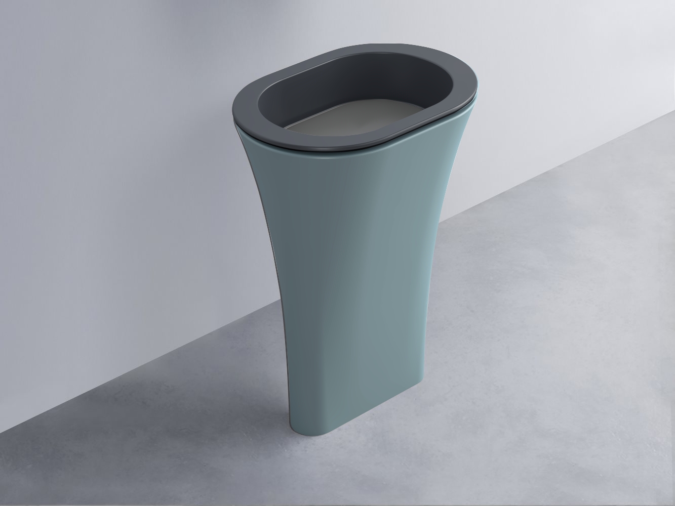 AMLA65-BA+AMPILO-CM+AMCOLO-PL Раковина Amedeo Ovale отдельностоящая cielo Enjoy + Amedeo Ceramica Cielo