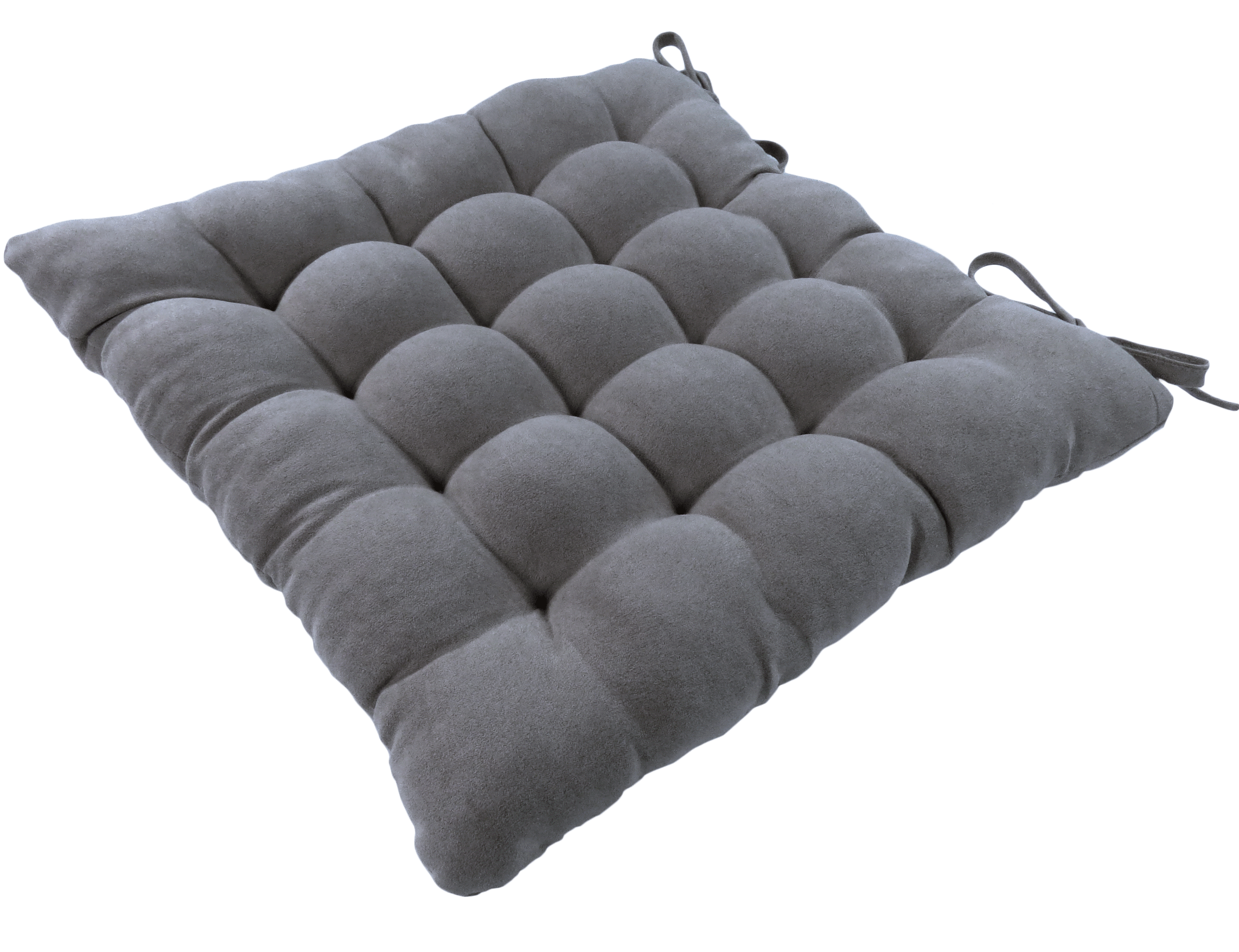 LINEN WAY Сидушка для стула серебристая квадратная 38х38 см 89087184 STLM-0078210 - Вид №1