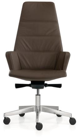 Quinti Sedute Поворотное кожаное кресло для руководителей с 5 спицами Hyway sun-id-1515349 - Вид №1