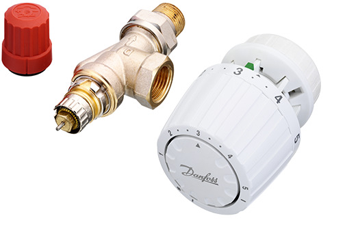 Danfoss Комплект RTR-N/RTR 7090 для двухтрубной системы отопления RTR-N 20 прям. и RTR7090 комплект 013G2176  - Вид №4